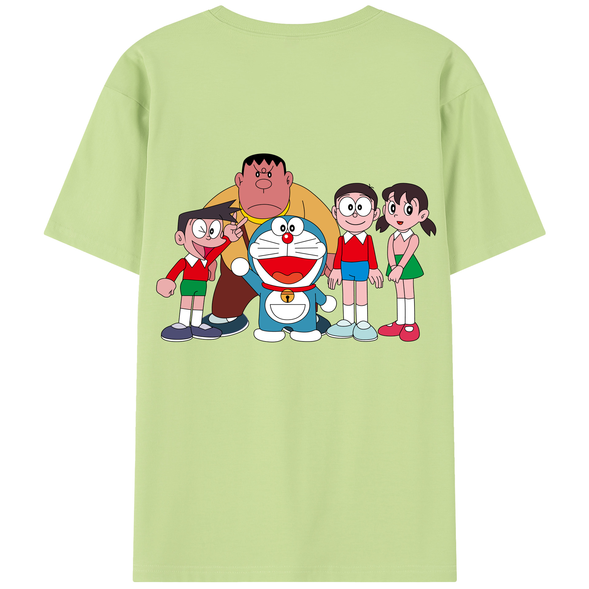 （画像用） ドラえもん 骨川 スネ夫 Doraemon Honekawa Suneo 綿100％半袖Tシャツ（背面プリント）